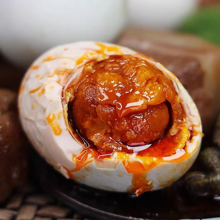 单黄咸鸭蛋起沙流油开袋即食咸香流油特产咸淡适中流油产地直发