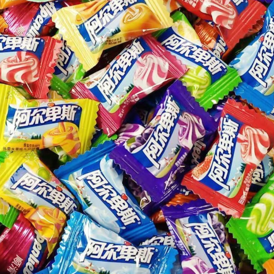 阿尔卑斯牛奶硬糖混合散装原味零食糖果
