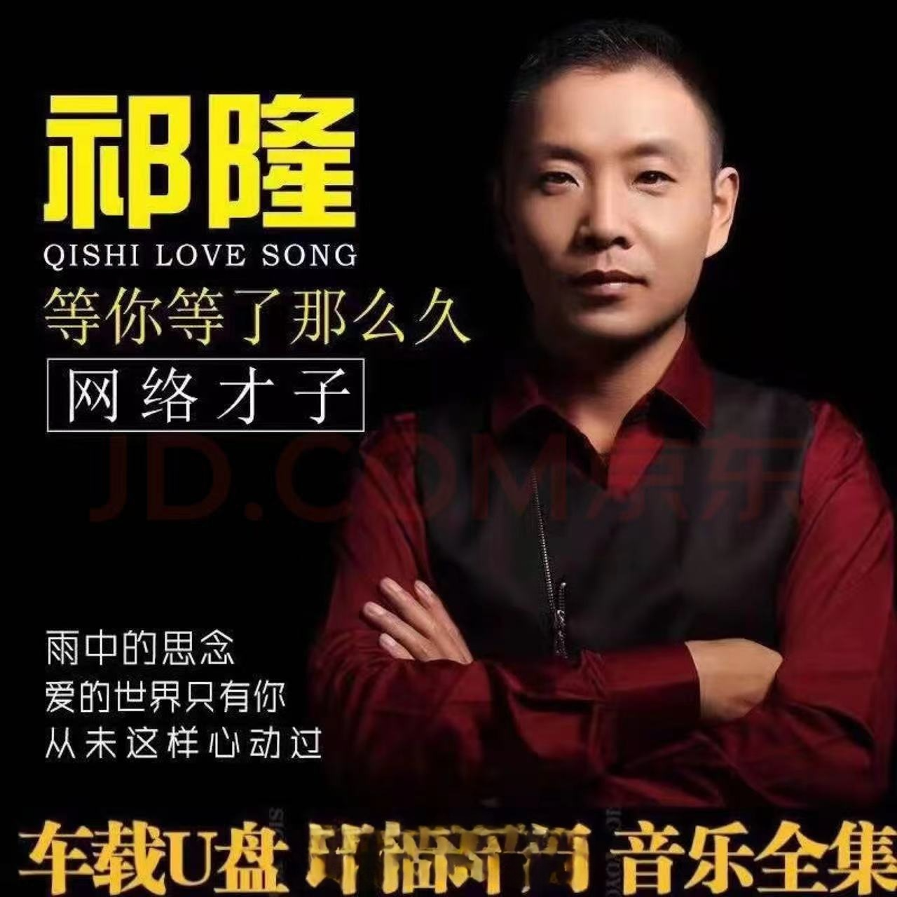 祁隆全专辑歌曲车载音乐u盘经典伤感情歌无损高音质mp3汽车优盘