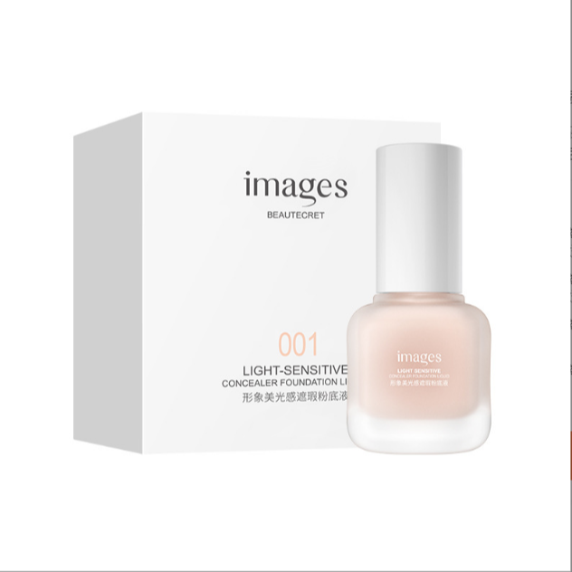 拍一发二 形象美光感遮瑕粉底液 01 02