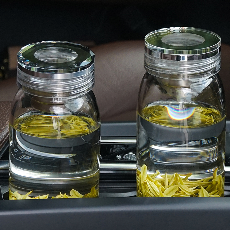 古丽兰玻璃杯男士耐热高档透明杯子高硼硅大容量女士专用单层水杯