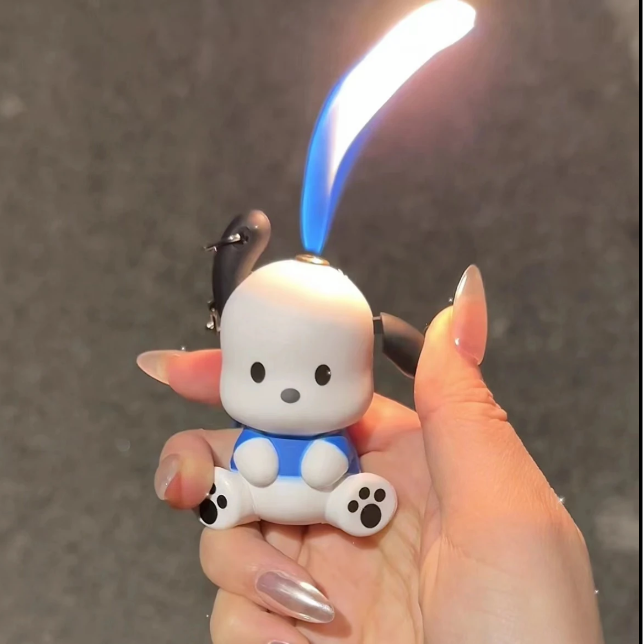 可爱卡通萌款帕恰狗小巧便携钥匙扣打火机潮流立体挂饰