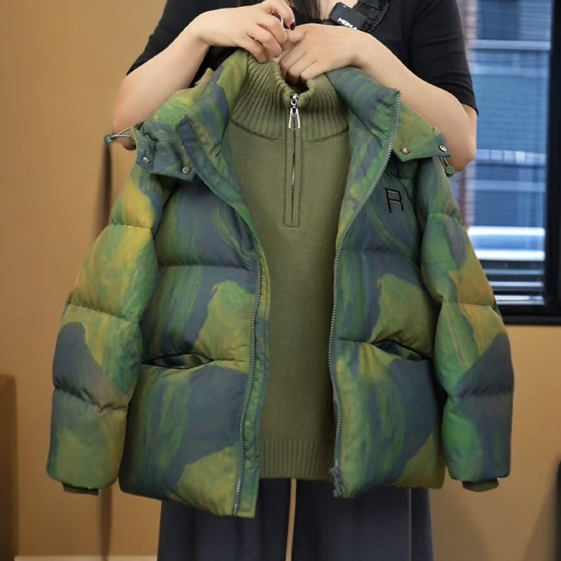 男童冬季羽绒服2025新款男孩冬装洋气中大童加厚保暖儿童迷彩外套