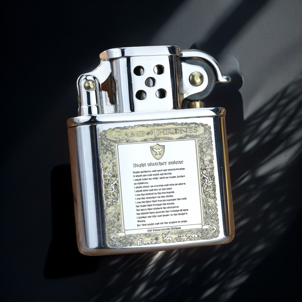 ZORRO典藏老九门冰与火/个性限量手工精致银色高档创意煤油打火机