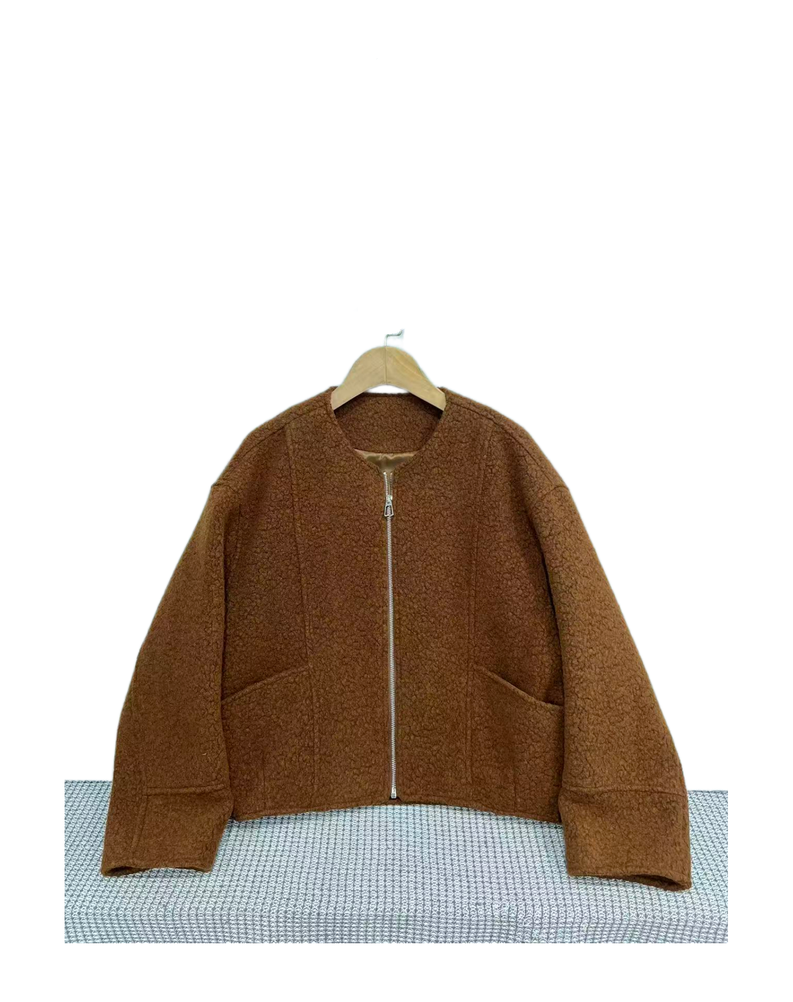 D  25639  拉链  休闲  百搭  保暖  舒适  短外套