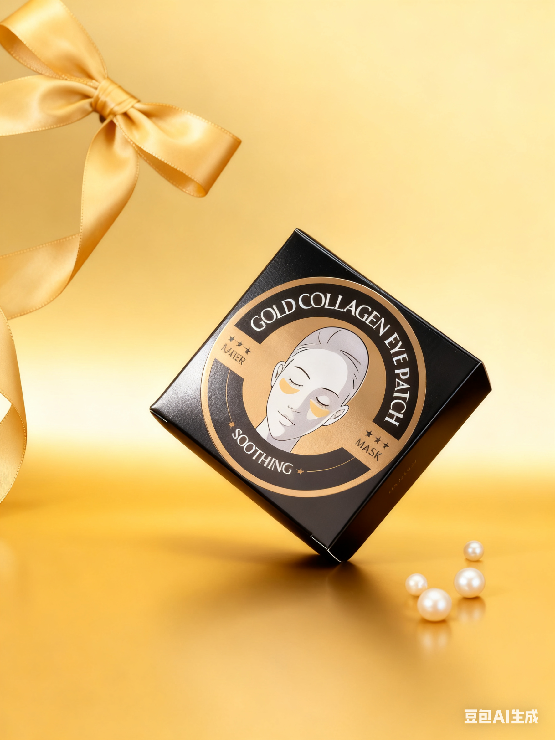 冰美式眼膜淡化黑眼圈紧致眼周褪肿修护补水保湿