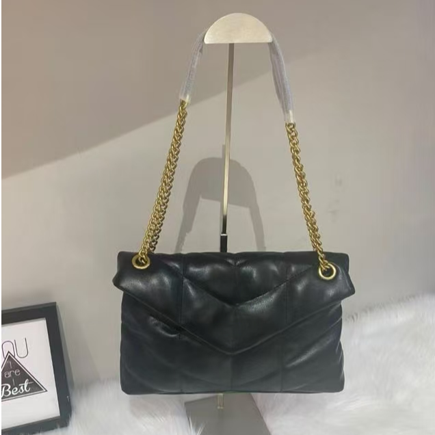 【A47】树林款女士包包 时尚百搭斜跨腋下包云朵包大容量女包 黑