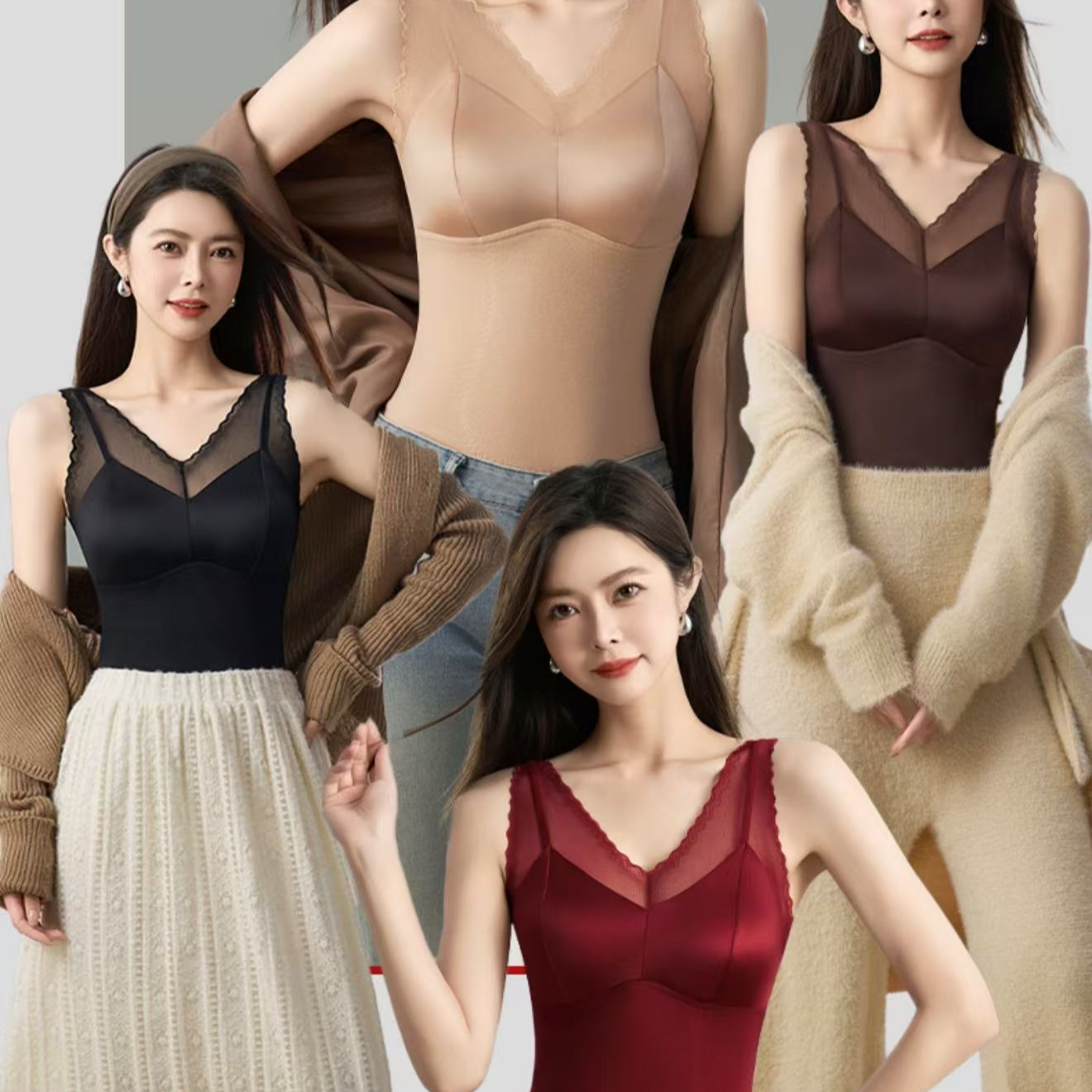 【明明大家庭】秋冬新款加厚美背2522