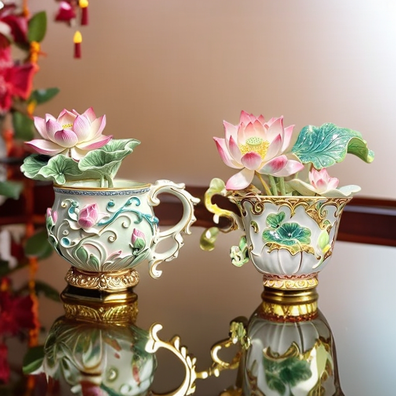 特价款北京天坛荷花金属冰箱贴旅游纪念品景点创意珐琅文创冰箱贴