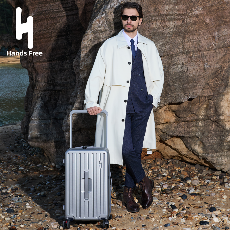 HandsFree宽拉杆行李箱旅行箱 Z604【减震刹车 双层防爆拉链】