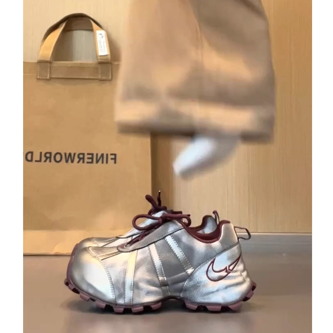 CHARLES＆CLINKARD复古厚底运动老爹鞋女2025新款ins潮休闲登山鞋