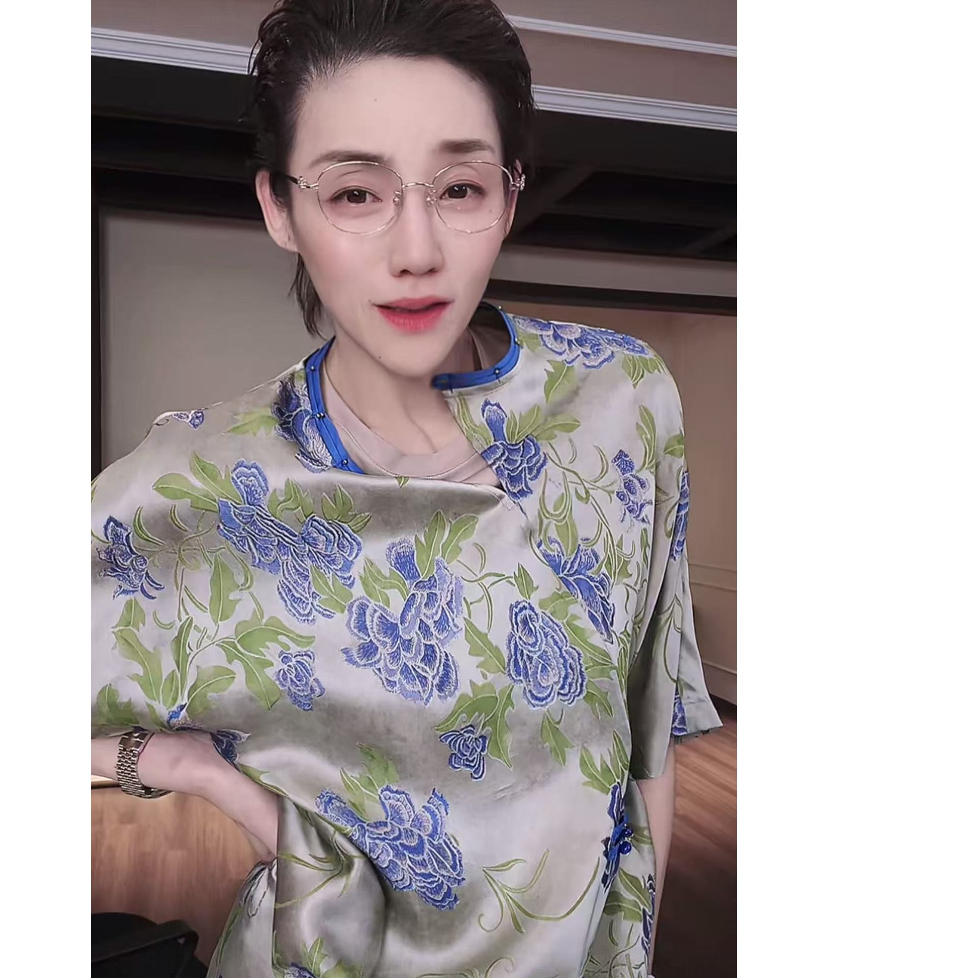 32姆米 新中式 国风 连衣裙 Q0643