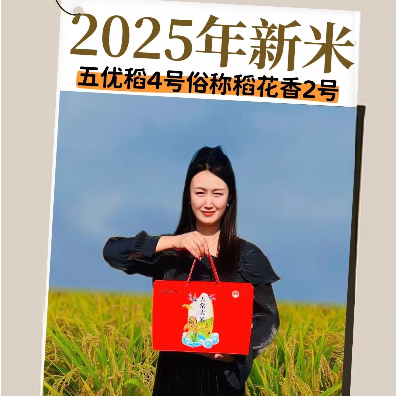 2025新米原粮稻花香二号 五常大米 真空礼盒装独立小包装5KG