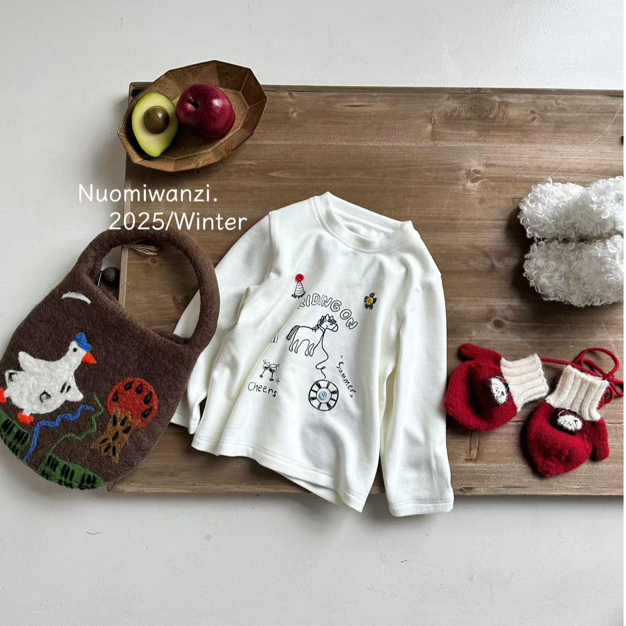 S【奶皮T】韩版百搭洋气百搭卡通印花T恤（年款）WZJ-26864