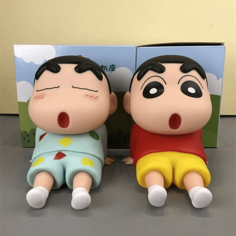 【主播福利】蜡笔小新手机支架手办摆件小新桌面懒人支架潮玩礼物