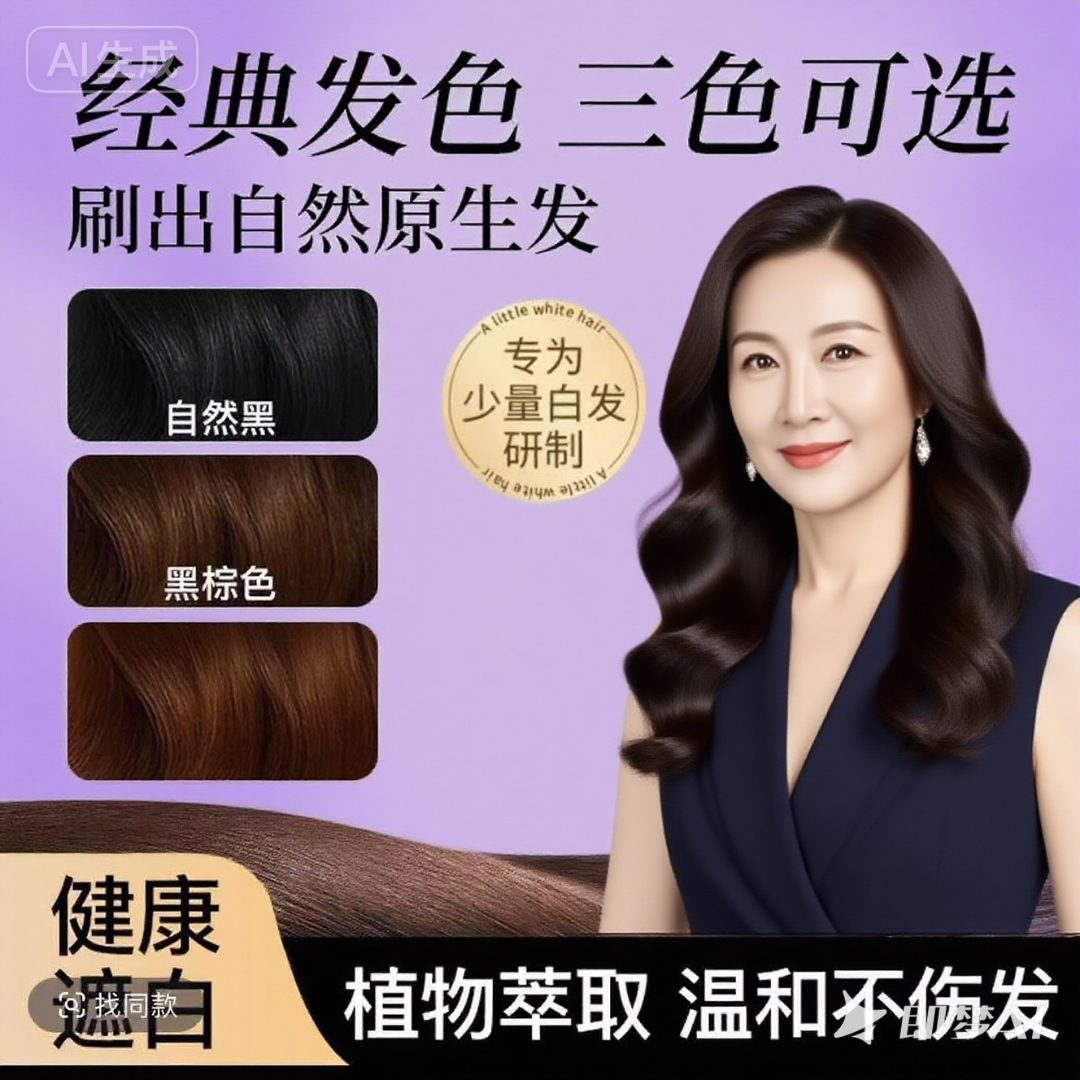 玛丽伊丽新款3秒速黑开盖即用物理遮白发美发笔