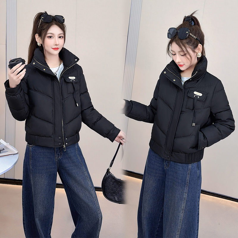小个子短款棉衣外套女2025冬季新款时尚洋气小棉袄子保暖羽绒棉服
