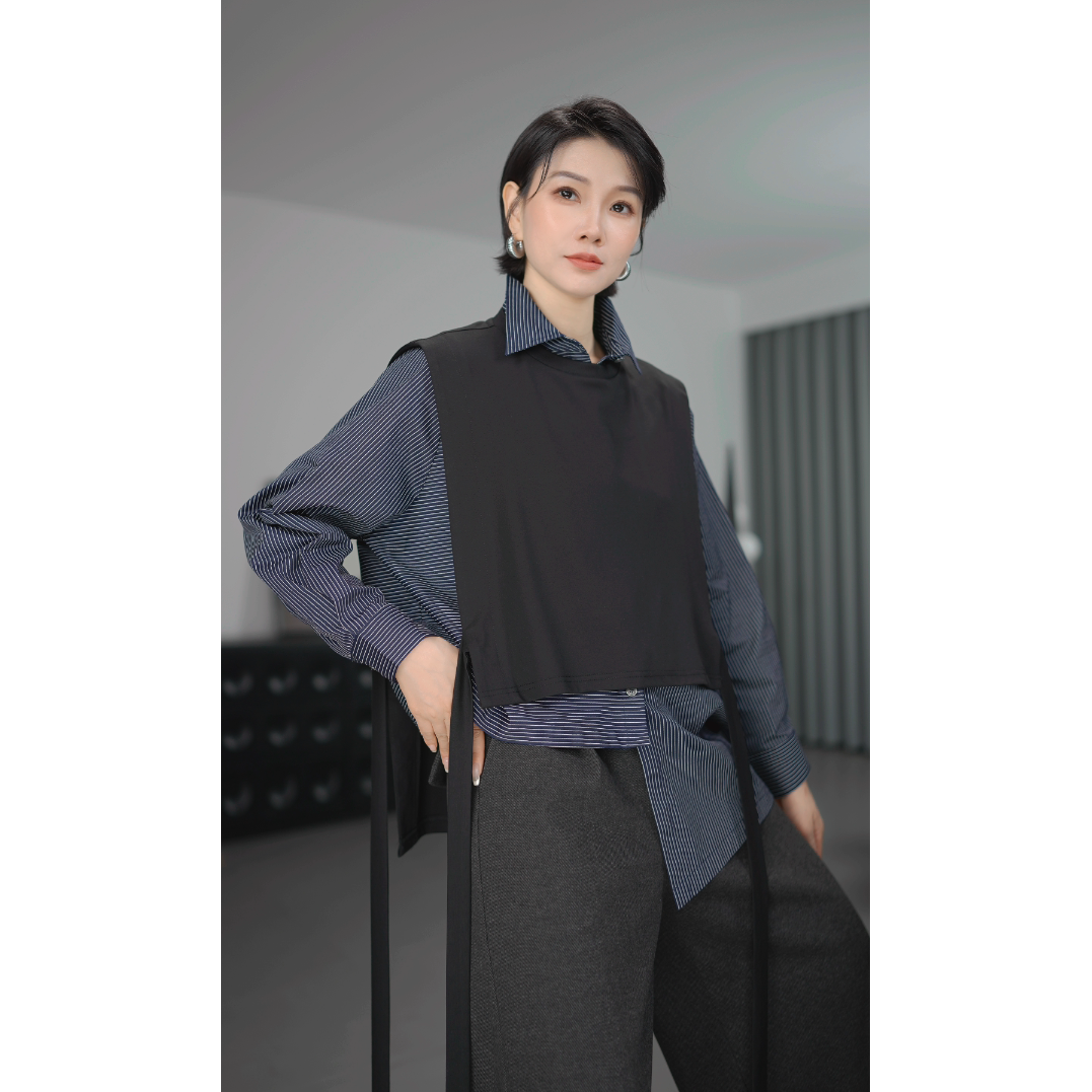 鑫鑫秋季秋冬女装披肩外搭马甲2025秋季新款韩版百搭坎肩背心2927