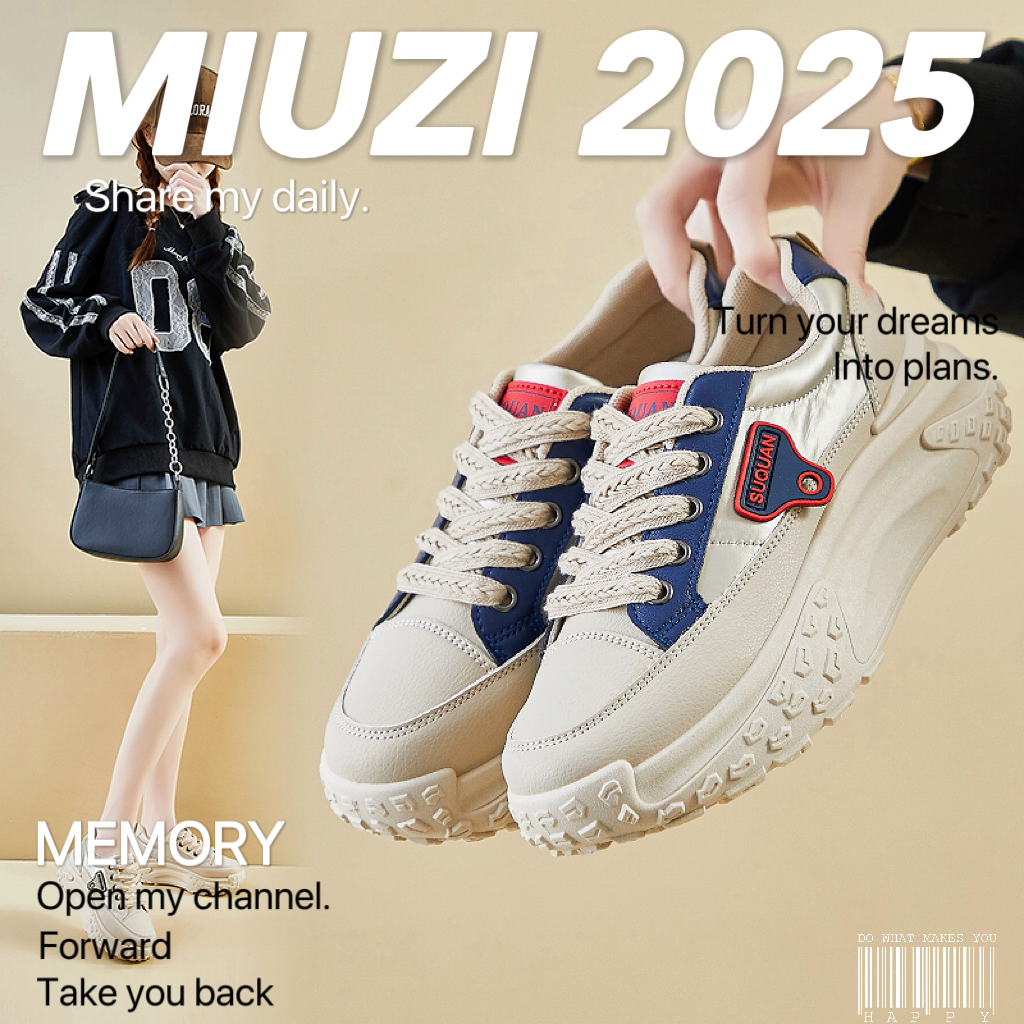 【外贸尾单】日系春季新款德训鞋女潮跑步运动鞋休闲百搭平底阿甘鞋