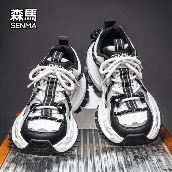 森马男鞋冬季新款爆款厚底运动老爹鞋原创百搭增高男士时尚休闲鞋