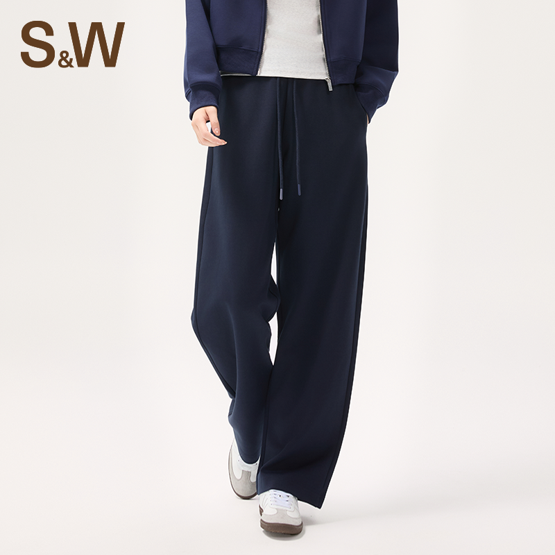 【双11】SW速惟秋季新款香蕉裤松紧高腰休闲松弛感直筒裤6409