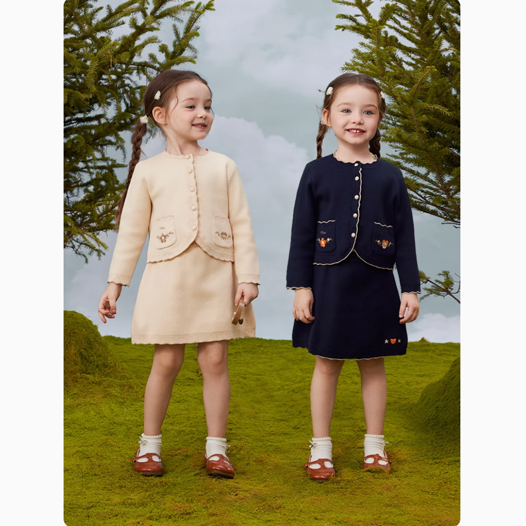 【小童款】25年秋季新款女童日常小香风开学套装儿童裙PCSKF4881E