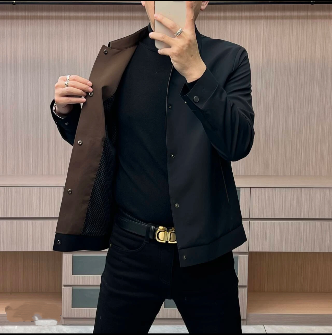 春秋韩版男士商务净版短款夹克外套时尚轻奢户外舒适简约修身外套