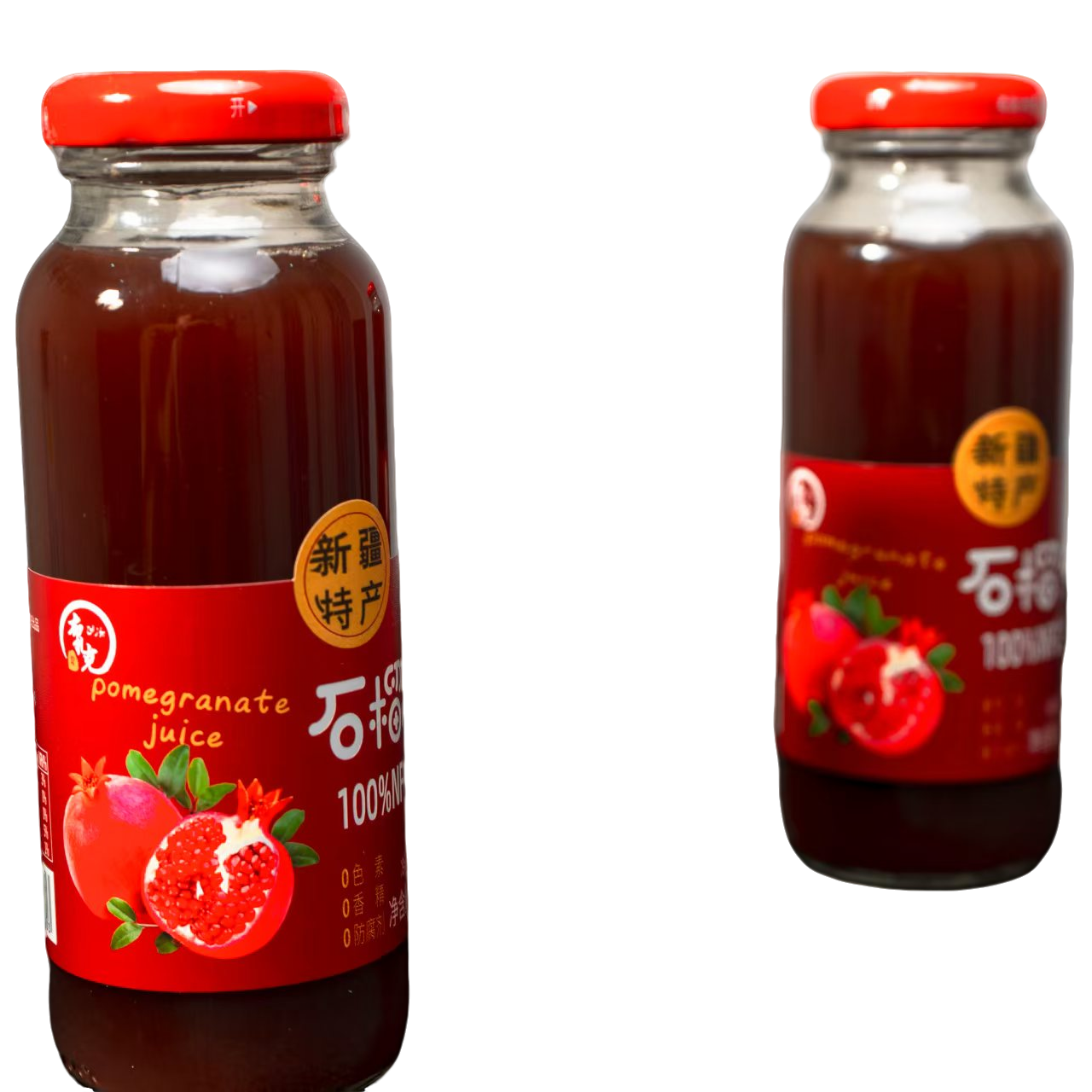 新疆特产皮亚曼鲜榨石榴汁酸甜可口  纯鲜榨0添加 100%NFC石榴汁