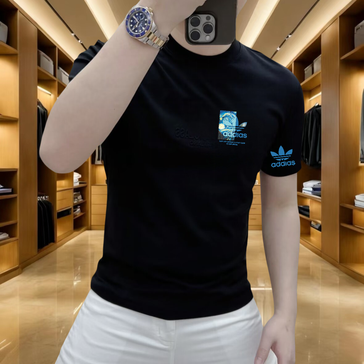 新款夏季休闲短袖印花时尚男装男士潮流百搭纯棉欧货潮流轻奢T恤