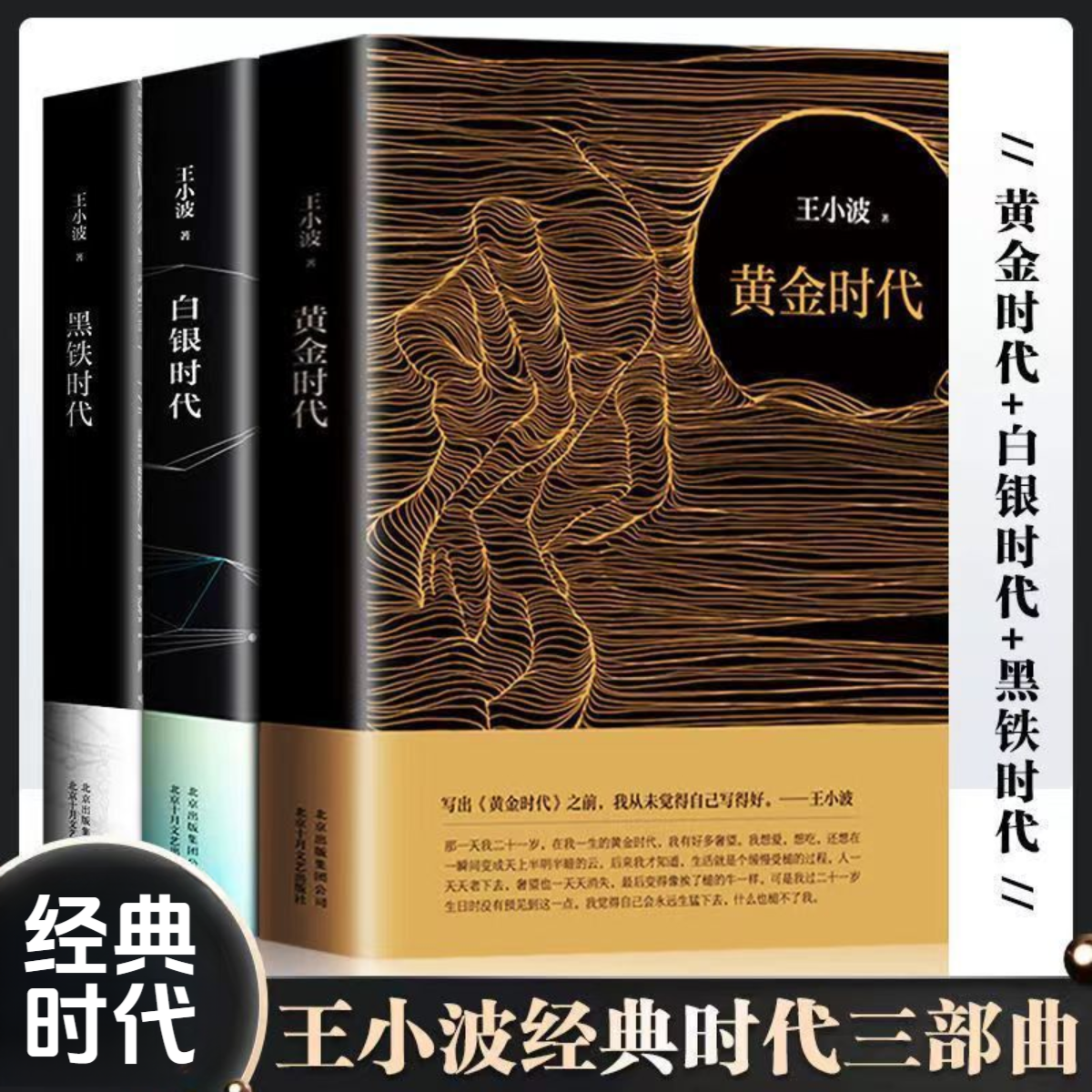 黄金时代 白银时代 黑铁时代经典著作王小波时代三部曲书籍