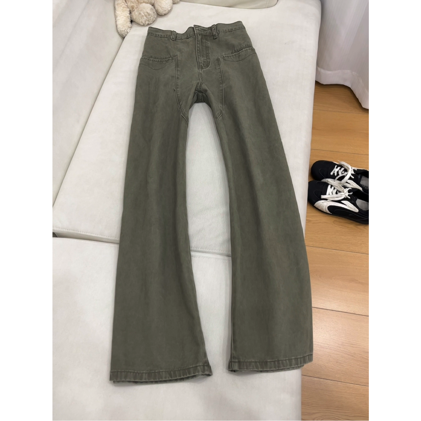 vintage复古水洗纯棉牛仔裤男秋冬新款显瘦cleanfit休闲解构裤子