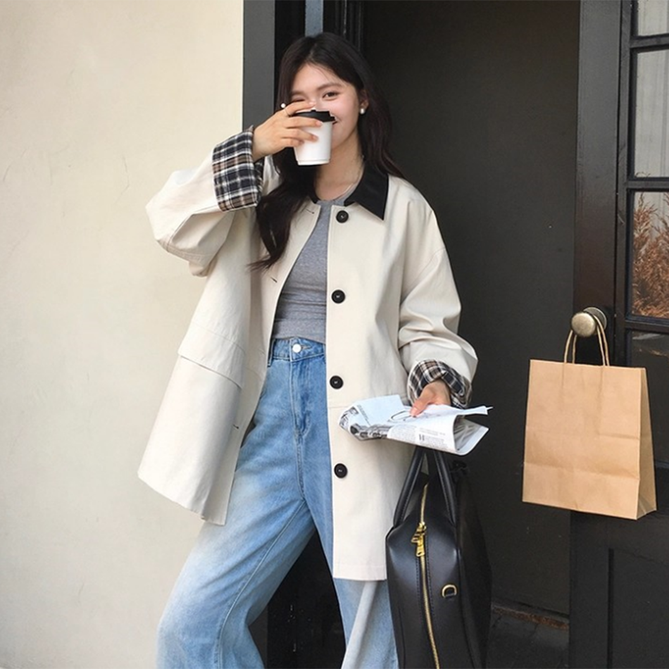 2025春秋短款高端英伦风衣女显瘦上档次网红小个子质感西装外套潮