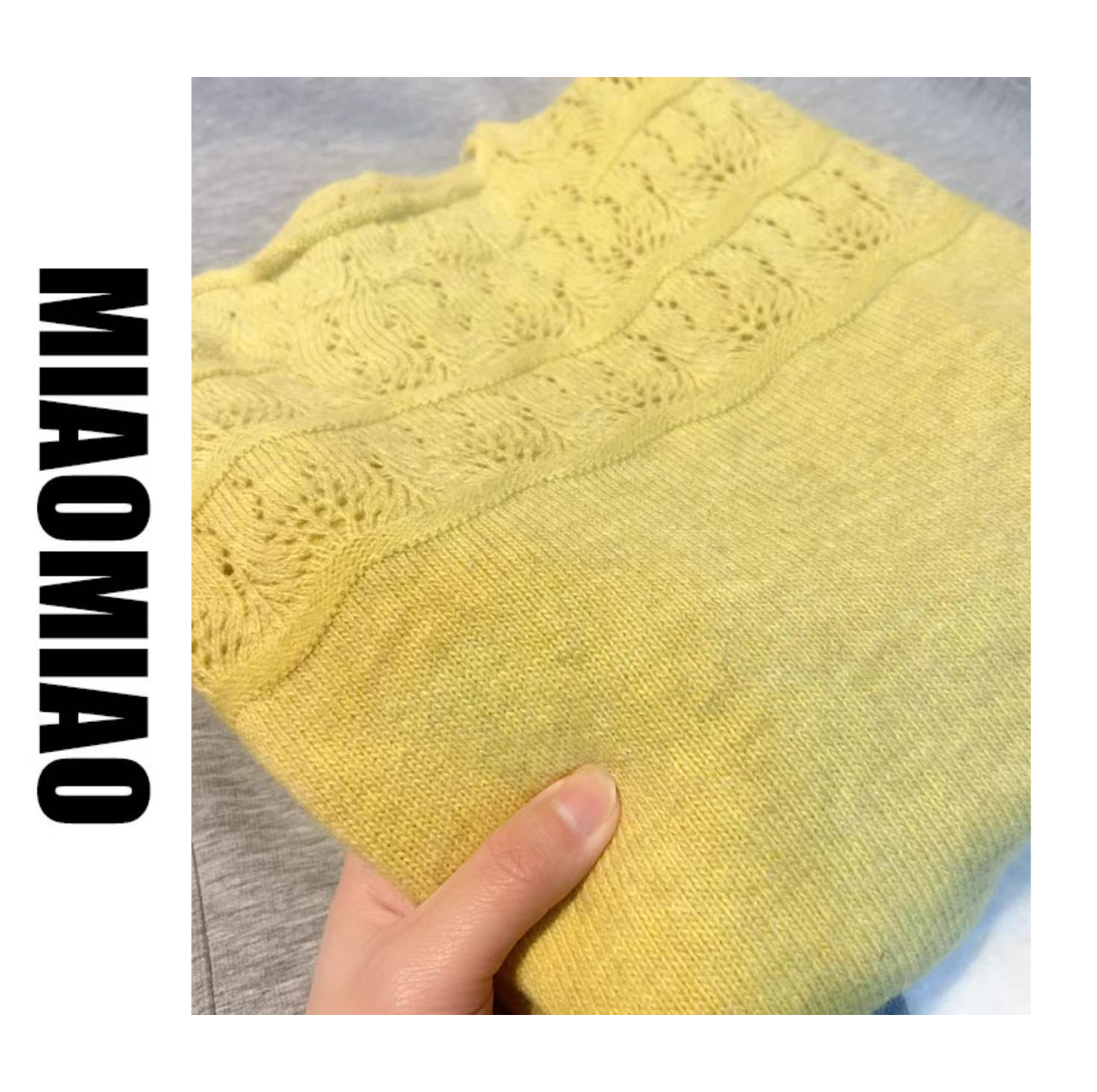 【大码】高品质！纯色钩花纹理秋冬款软糯毛衣针织衫女款上衣5112