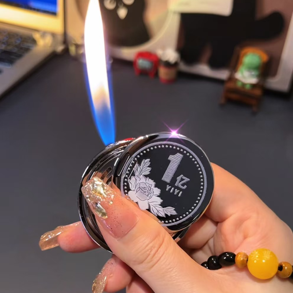 新款转1亿打火机手串版国潮把玩炫酷个性充气全合金电镀高档送礼