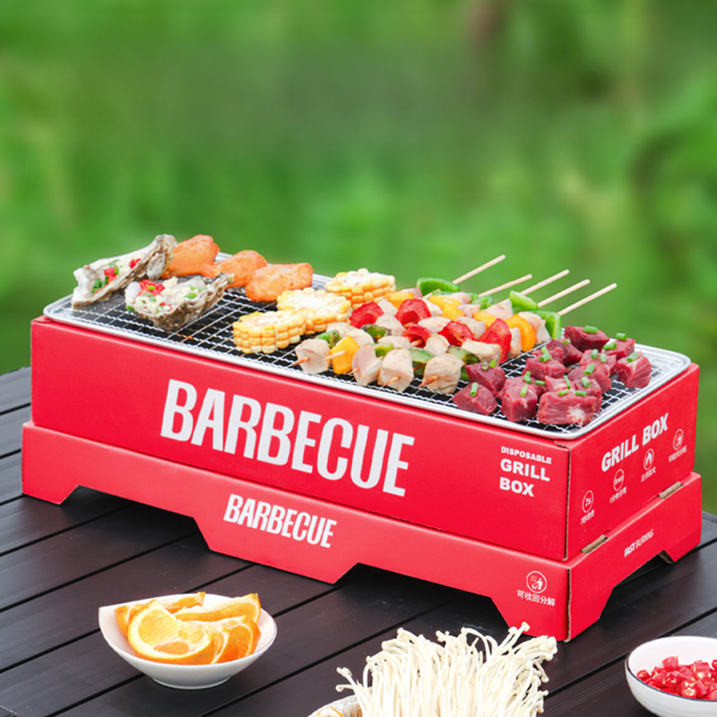 一次性烧烤炉户外露营烤架无烟碳火烤肉炉室内家用保温热串炭火炉