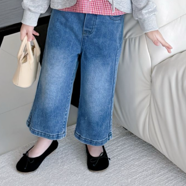 【方程式】春款C2524K高腰牛仔直筒裤鱼子酱品牌儿童女童服装