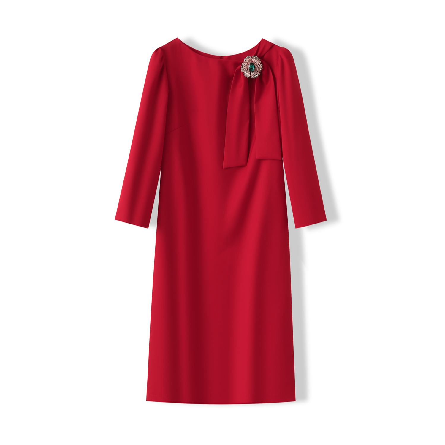 COLD MEDIUM高端礼服红色喜妈妈连衣裙女裙8813