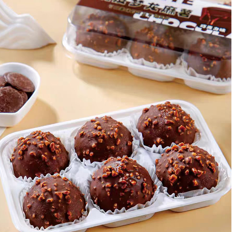 【3盒18枚】脆皮梦龙麻薯0添加巧克力点心饱腹小吃学生早餐甜点蛋糕