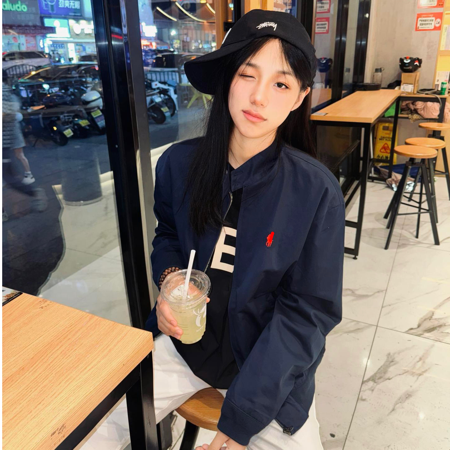 春秋季新款修身翻领外套男女美式复古高级感痞帅潮牌情侣夹克上衣