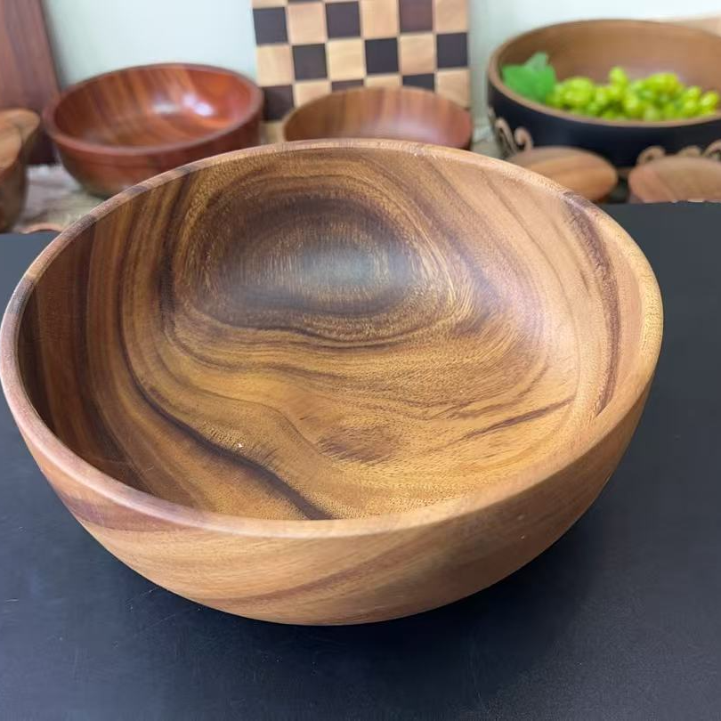 相思木木盆沙拉碗25公分正木木盆