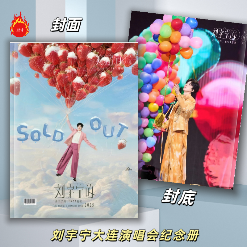 刘宇宁大连演唱会纪念册歌词本2026年歌词台历薇博故事书