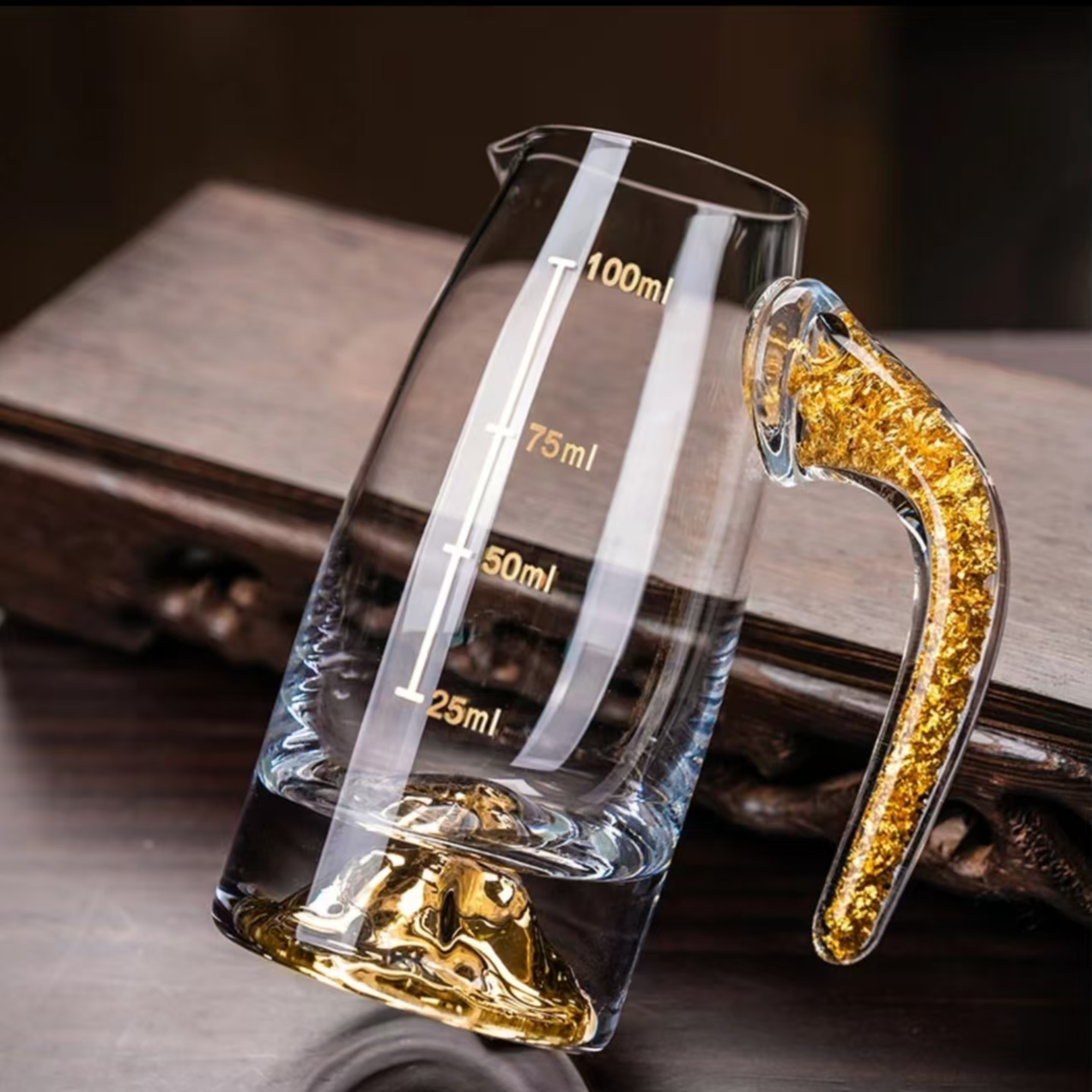 高档轻奢水晶玻璃白酒分酒器家用小酒杯饭店酒盅酒具白酒杯新款