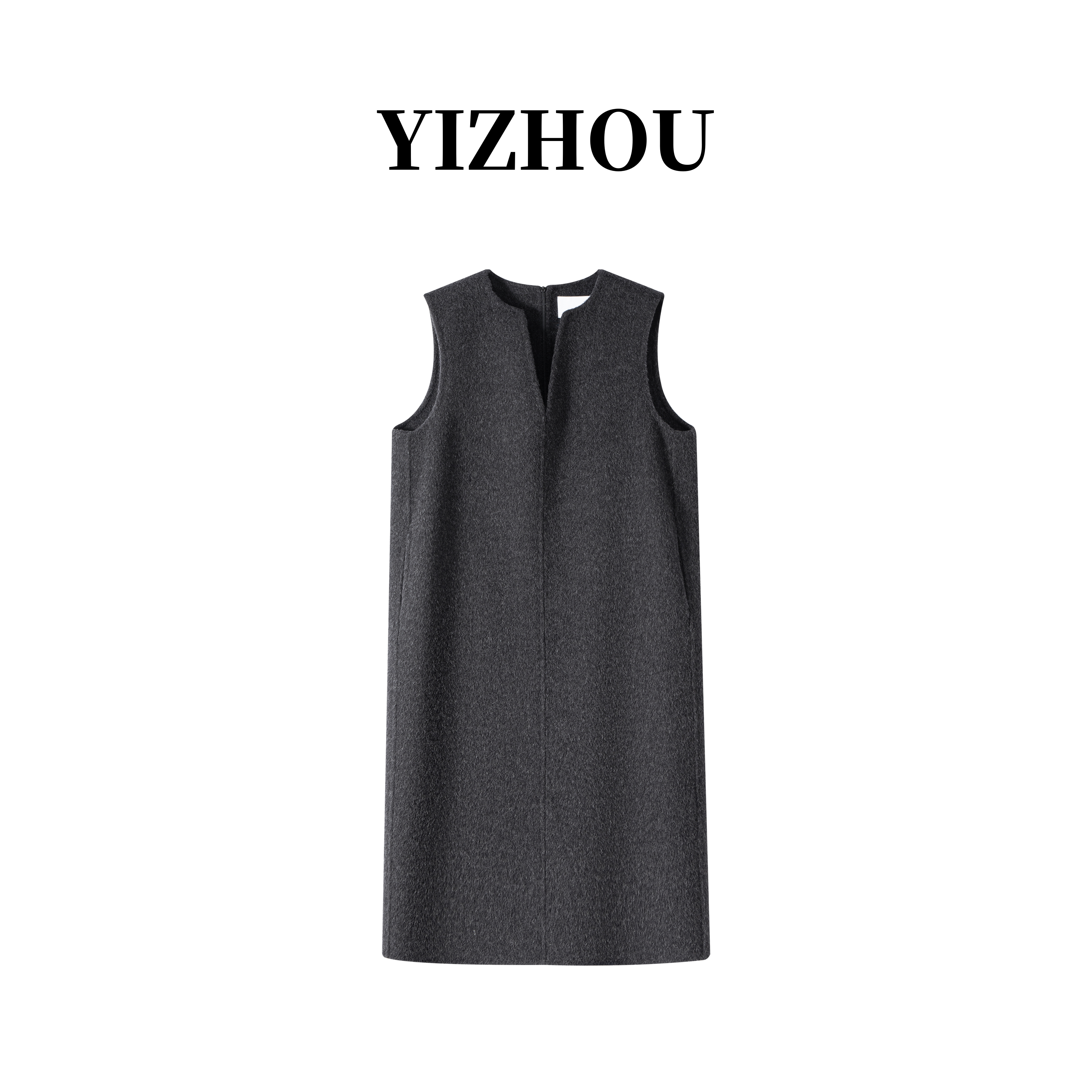 2025冬季新款时尚经典简约舒适中长气质天丝羊毛半身裙