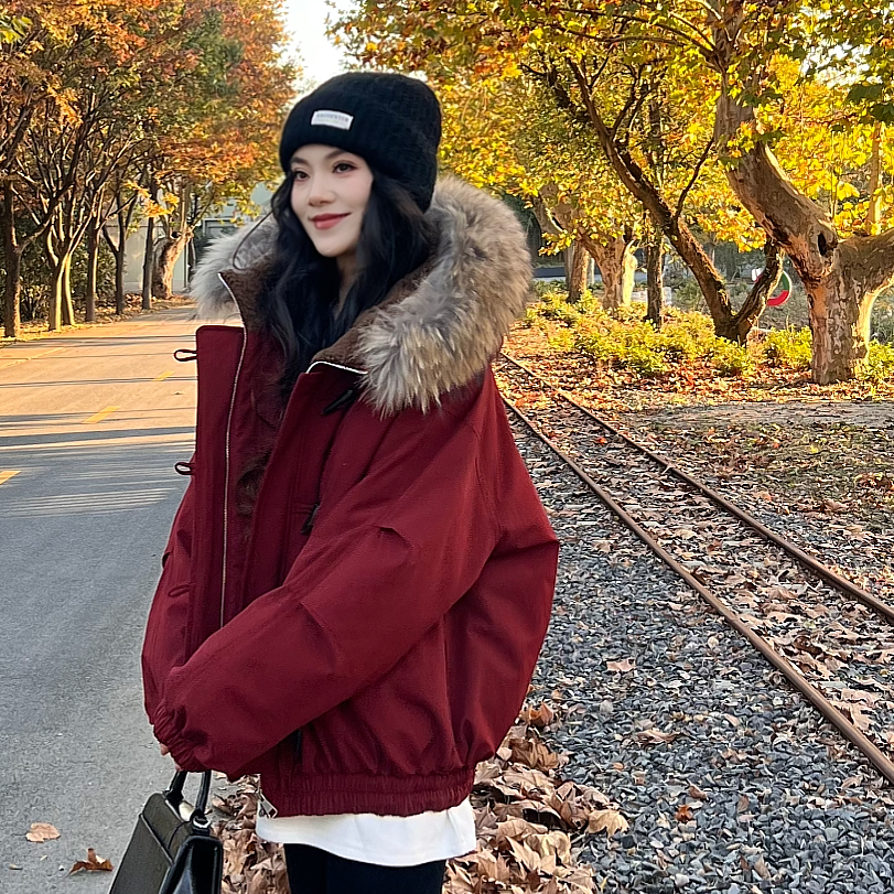 LA.Sheila暖暖牛角扣羽绒服254-YRF/1113-58919