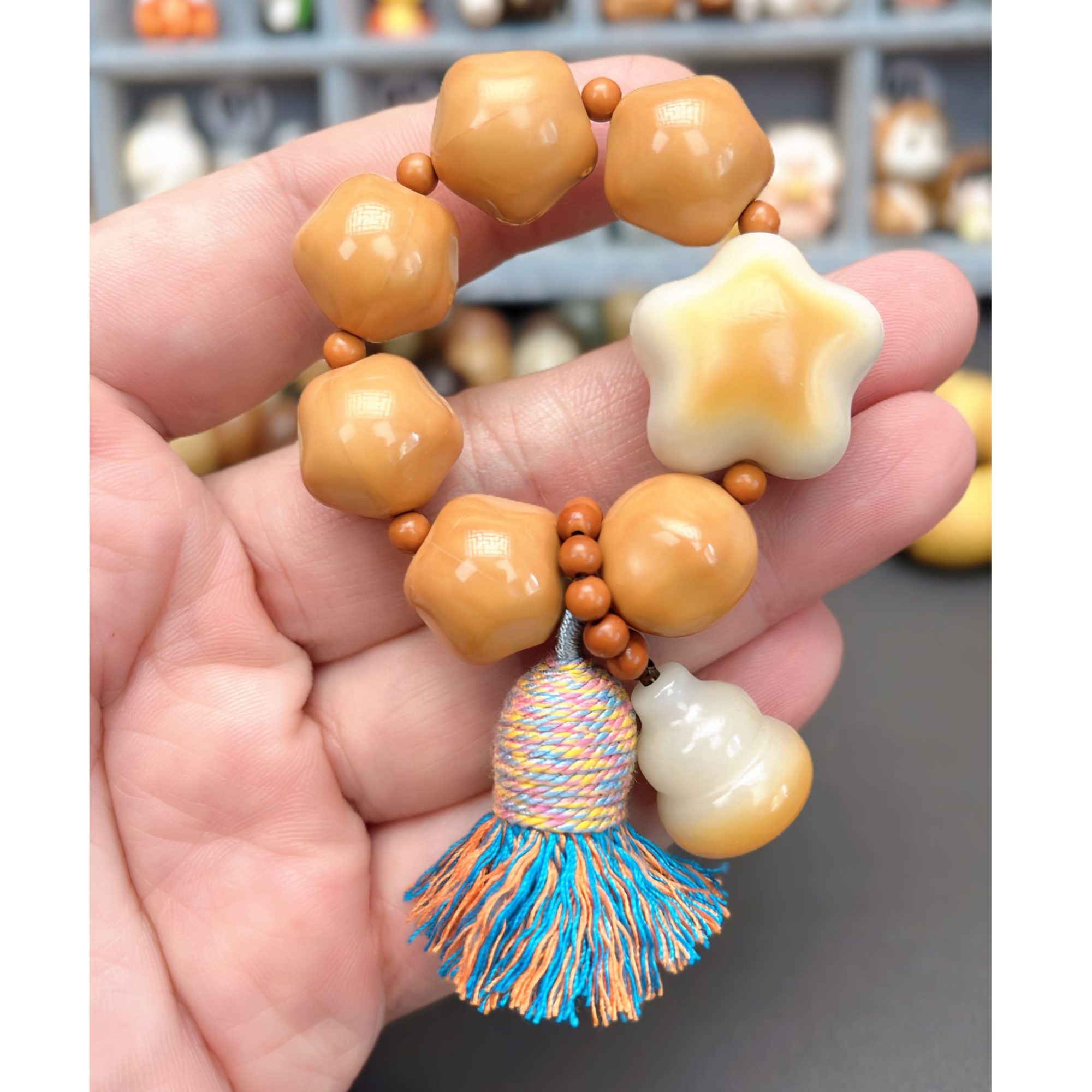 星星猴头+流苏+狐狸小手捻加提溜