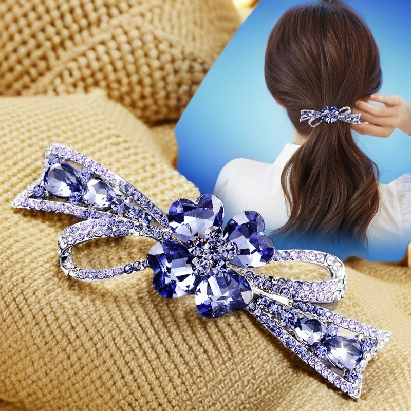 原创设计女简约发夹发卡发饰百搭中国风成人少女风顶夹头饰蝴蝶结