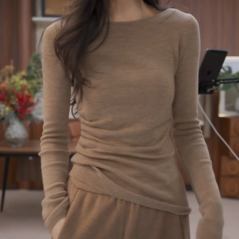 【沙漏腰】冬季新款韩版百搭修身显瘦针织衫女LK2508976