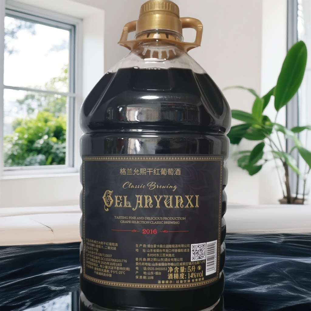 格兰允熙干红葡萄酒纯葡萄酿造5升装红酒
