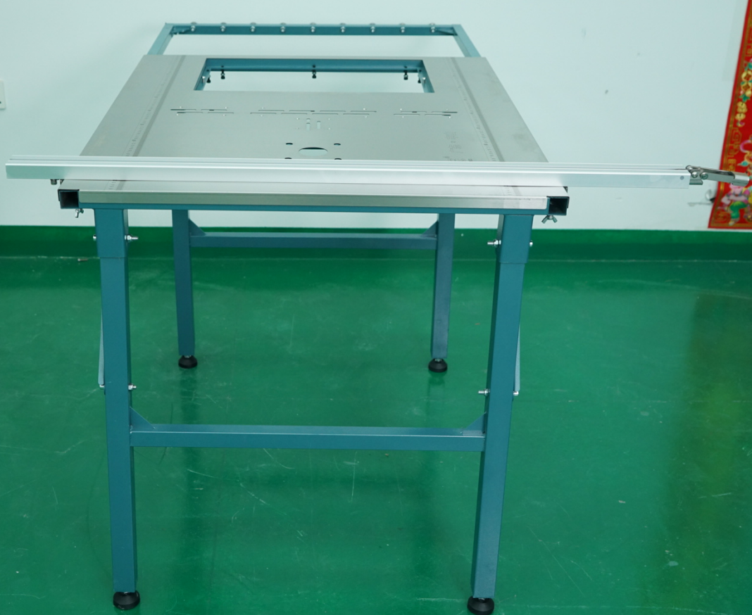 亮匠多功能小型折叠吊顶木工台锯一键微调无尘无刷子母锯工作台