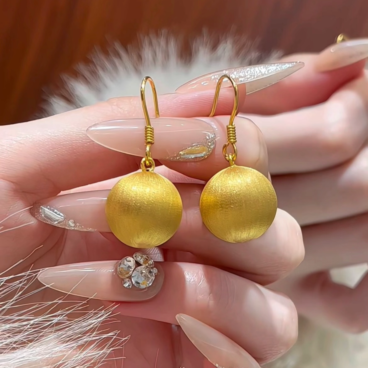 铜合金耳饰 国潮耳钉小众设计精致简约百搭气质轻奢高级感耳环